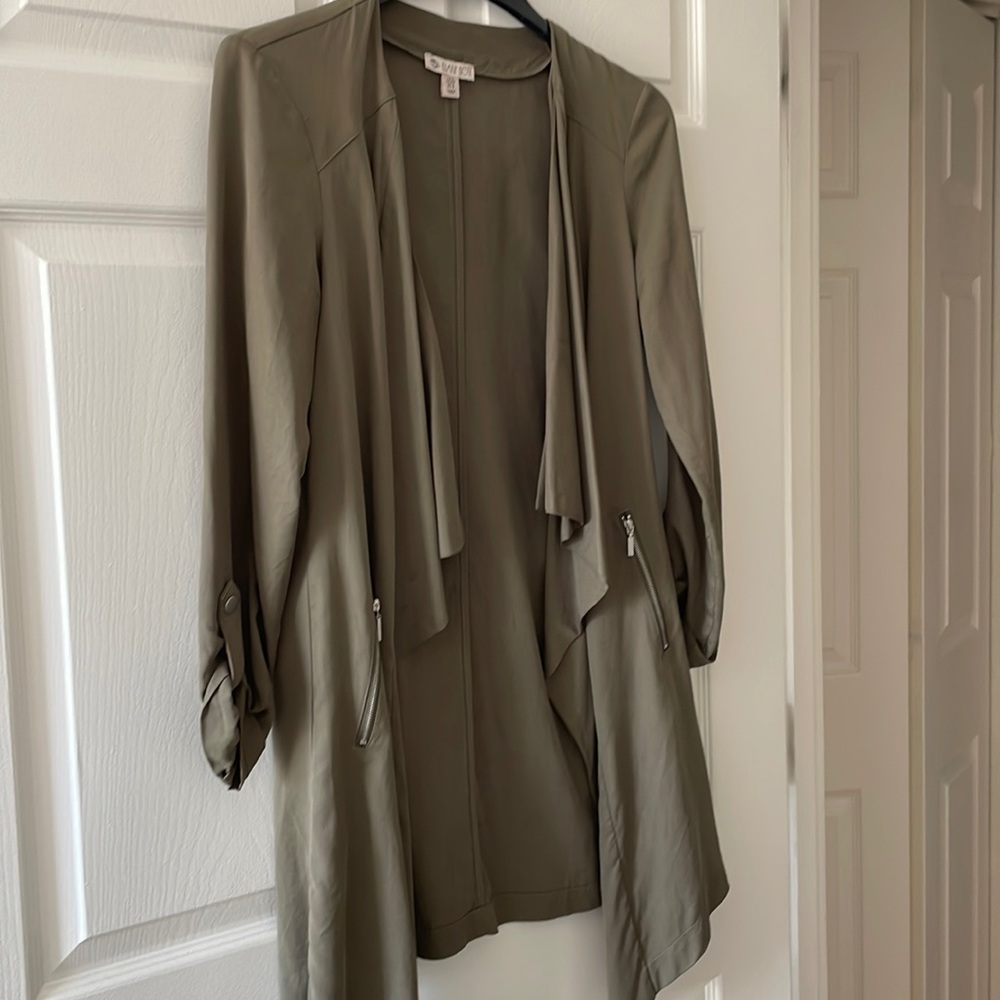 Olive Green Open Jacket